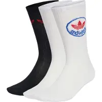 Adidas Originals Chaussettes 'Trefoil' bleu / rouge / noir / blanc