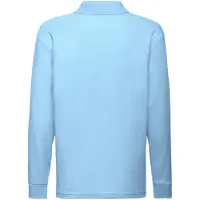 Fruit Of The Loom - Polo à manches longues pour enfants LT1800 (140-146) (bleu ciel)
