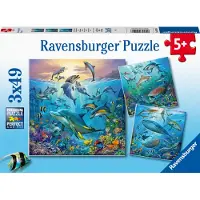 Ravensburger 3 X 49pcs Le monde animal de l'océan