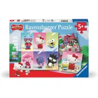 Ravensburger - Puzzle Hello Kitty i Przyjaciele 3x49 elementów premium