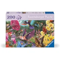 Ravensburger Feel Well Colibris et papillons Puzzle 200 piθces | Piθces plus ιpaisses, grand format d'image et support inclus | Qualitι Premium