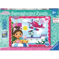 Ravensburger Puzzle L'aventure des chats Gabby's dollhouse 100 pièces XXL
