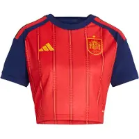 Adidas Spain 26/27 Cropped Home Woman Short Sleeve T-shirt Rouge S Femme