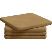 vidaXL Coussins De Siège 4 Pcs Marron 40 X 40 X 3 Cm Velours