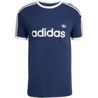Adidas T-Shirt 'Ringer' bleu marine / blanc