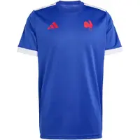 Adidas Maillot 'Frankreich Rugby Replica Home Fan' rouge sang / rouge vif / blanc naturel