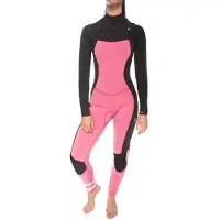 Hurley Advantage Plus 3/2 Mm Woman Long Sleeve Chest Zip Neoprene Suit Rose 10 Femme