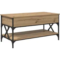 vidaXL Table basse en chêne Artisan 100 x 50 x 50 cm Bois composite