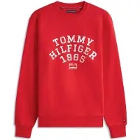 Tommy Hilfiger Sweat-shirt 'ARCH' rouge / blanc