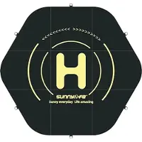 Sunnylife Landing Pad For Drones Hexagon Double Sided Tjp10 110 Cm Noir