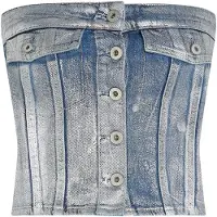 Karl lagerfeld Jeans B1w11023 Sleeveless Top Bleu S Femme