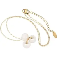 Gaya Chaîne or / blanc perle
