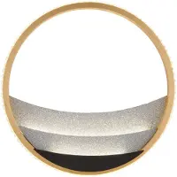 Globo Plafonnier LED, cristal, or, chrome, CCT, D 29,5 cm