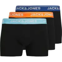 Jack & Jones Boxers JACTHEODORE SOLID TRUNKS X3 hommes - Noir - XL