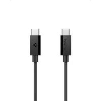 Spigen - Data Cable Essential (EB6010CC) - Fast Charging, 2x Type-C, 60W, 480Mbps, 1m - Black (1 m, USB 2.0, 60 W)