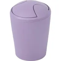 Spirella Poubelle "Move" pour cosmétiques, avec couvercle basculant | Plastique | 5 litres | Lavande