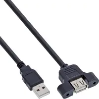 InLine USB 2.0 Adapter Cable Type A male / A female for slot bracket, 0.6m
