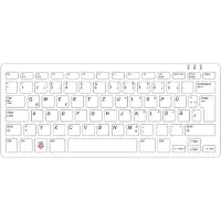 Raspberry Pi SC0168, Mini, filaire, USB, mécanique, QWERTZ, rouge, blanc