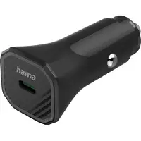 Hama Chargeur pour voiture QI "Eco" USB-C, PD/QC 3.0, 25W, Noir