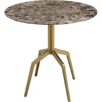 Casa Padrino Table de salle à manger de luxe or / noir 80 x H. 76 cm - Meubles de salle à manger