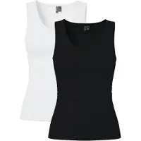 Pieces Haut 'PCAmelia' noir / blanc
