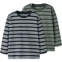 Name it T-Shirt 'NMMVaksel' marine / sapin / vert clair / blanc naturel