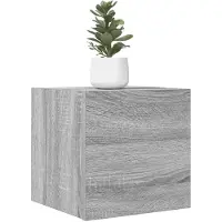 vidaXL Armoires murales TV 2 pcs. Gris Sonoma 30,5x30x30 cm