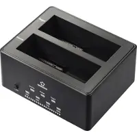 Renkforce RF-5576398 Station d'accueil pour disque dur USB 3.2 Gen 1 (USB 3.0) SATA 2 ports 2.5 pouces, 3.5 pouces avec fonction clone, avec fonction erase (RF-5576398)
