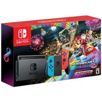 Nintendo Switch + Mario Kart 8 Deluxe console de jeux portables 15,8 cm (6.2") 32 Go Écran tactile Wifi Noir, Bleu, Rouge