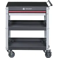 Toolcraft 553942 Chariot de service Couleur du fabricant : Gris, Gris clair, Rouge