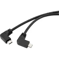 Renkforce 1.20 m Noir coudé à 90° vers la gauche (RF-4633064)