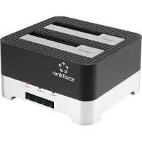 Renkforce RF-DOCKING-02 Station de copie de disque dur SATA USB 3.2 Gen 1 (USB 3.0) avec fonction de clonage (RF-5047512)