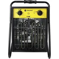Toolcraft TO-8578338 Chauffage de chantier 9000 W Noir/Jaune