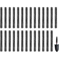 Vevor Brosse de Protection de Gouttière 24,4 m x 110 mm Protège-gouttière Anti-feuilles 27PCS Fil Acier Galvanisé Robuste Protection de Feuilles de Gouttières de 12,7 cm pour Empêcher Débris d'Entrer