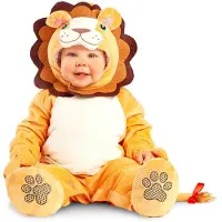 MOM Lion Baby Costume Jaune 7-12 Months Enfants