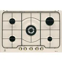 Electrolux Table de cuisson à gaz triple couronne RGG7253OON couleur sable 75 cm