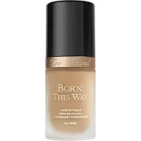 Too Faced Born This Way Flawless Coverage Natural Finish Foundation fond de teint couvrant pour un look naturel teinte Warm Beige 30 ml