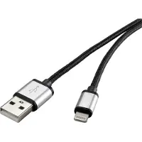 Renkforce RF-4683966 Câble Lightning 3 m noir