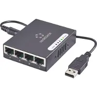 Renkforce Netzwerk Switch RJ45 mit USB-Stromversorgung 4 Port 1 Gbit/s (1423415)