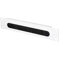 Renkforce RF-4759820 254 mm 25,40cm (10") Panneau brosse pour armoire réseau Montage fixe Convient pour profondeur d'armoire : à partir de 300 mm Gris (RF-4759820)