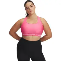 Under Armour Crossback Medium Support Sports Top Rose 1X Femme