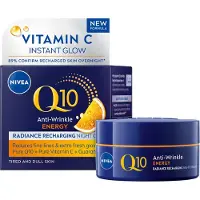 Nivea Q10 Energy Night Moisturizer 50ml - Soins de la peau, régénération et revitalisation pour l'amour personnel de la peau.