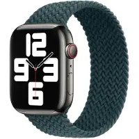 Apple Bracelet Solo tressé Watch | 44/45/46/49 mm - Taille 5 - Rainforest
