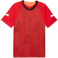Puma Maillot 'Individual Final' rouge néon / noir / blanc cassé