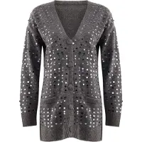 Trendyol Cardigan anthracite / argent