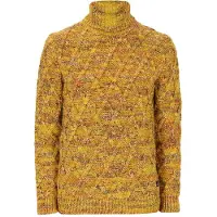 Distretto12 Pull-over ocre / vert / rouge