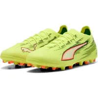 Puma Chaussure de foot 'Ultra 6 Pro' citron / pétrole / rouge clair / blanc cassé