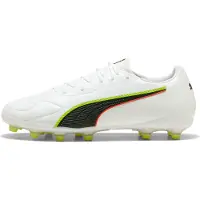 Puma Chaussure de foot 'King 20 Match' vert gazon / rouge clair / noir / blanc