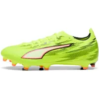Puma Chaussure de foot 'Ultra 6 Match' jaune fluo / rouge clair / noir / blanc