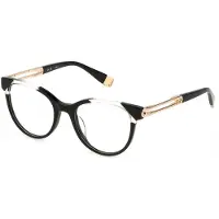 Furla Lunettes de Vue VFU672 51/19/135 Shiny black Acetate WOMAN VFU672